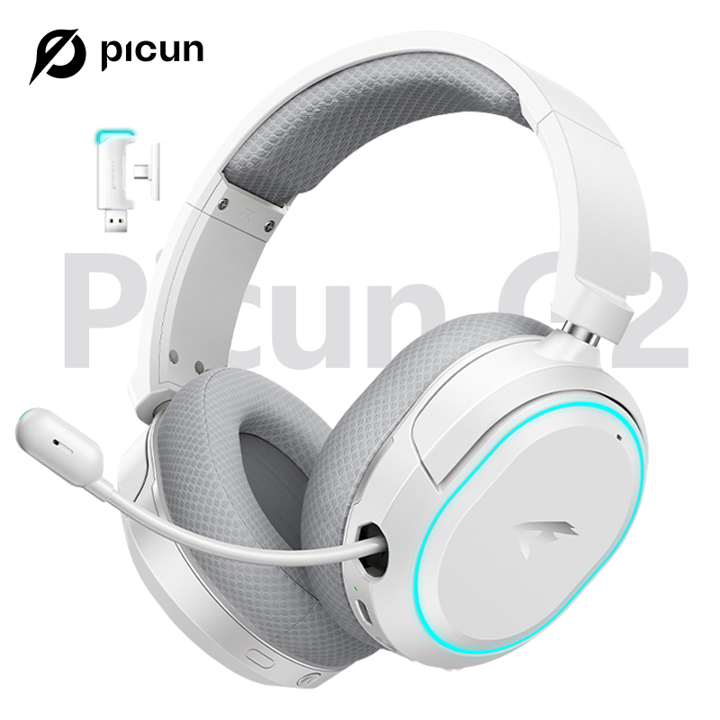 Gaming Headset Rgb - Picun G2 Bezprzewodowy zestaw słuchawkowy Bluetooth