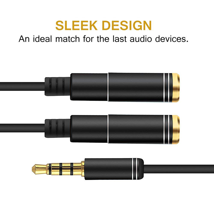 3.5mm Mic Y Mobile Audio Split – Earphone Splitter Jack recenzja i cena